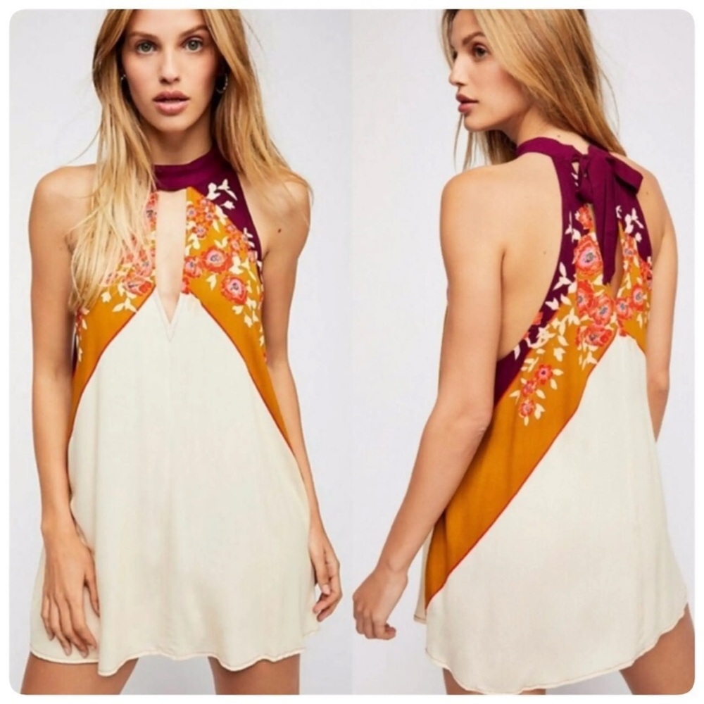 Free People Beat of my Heart Tunic in Purple Size Small